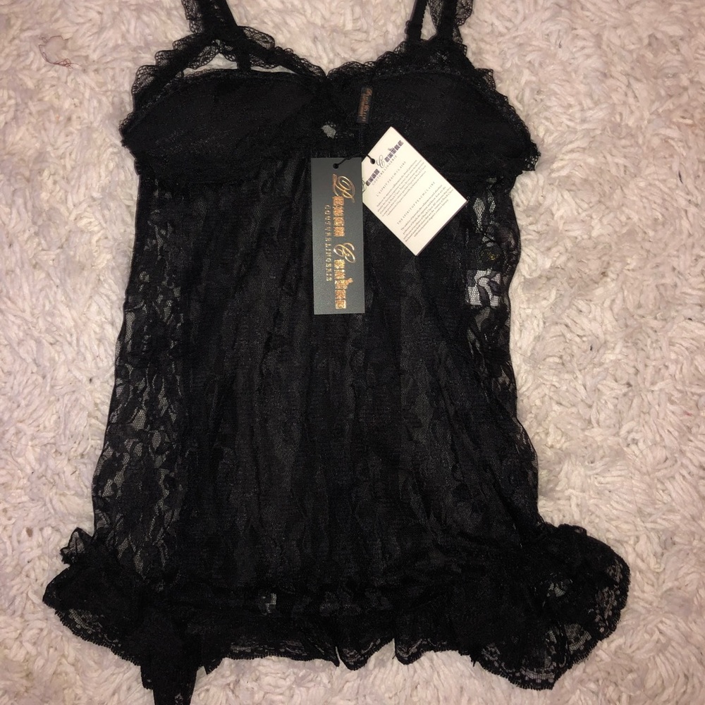 Peach Claire lingerie top new with tags